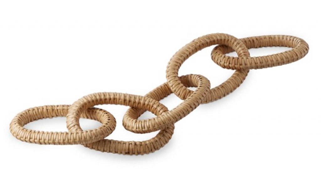 Beverly Wicker Chain Link Object