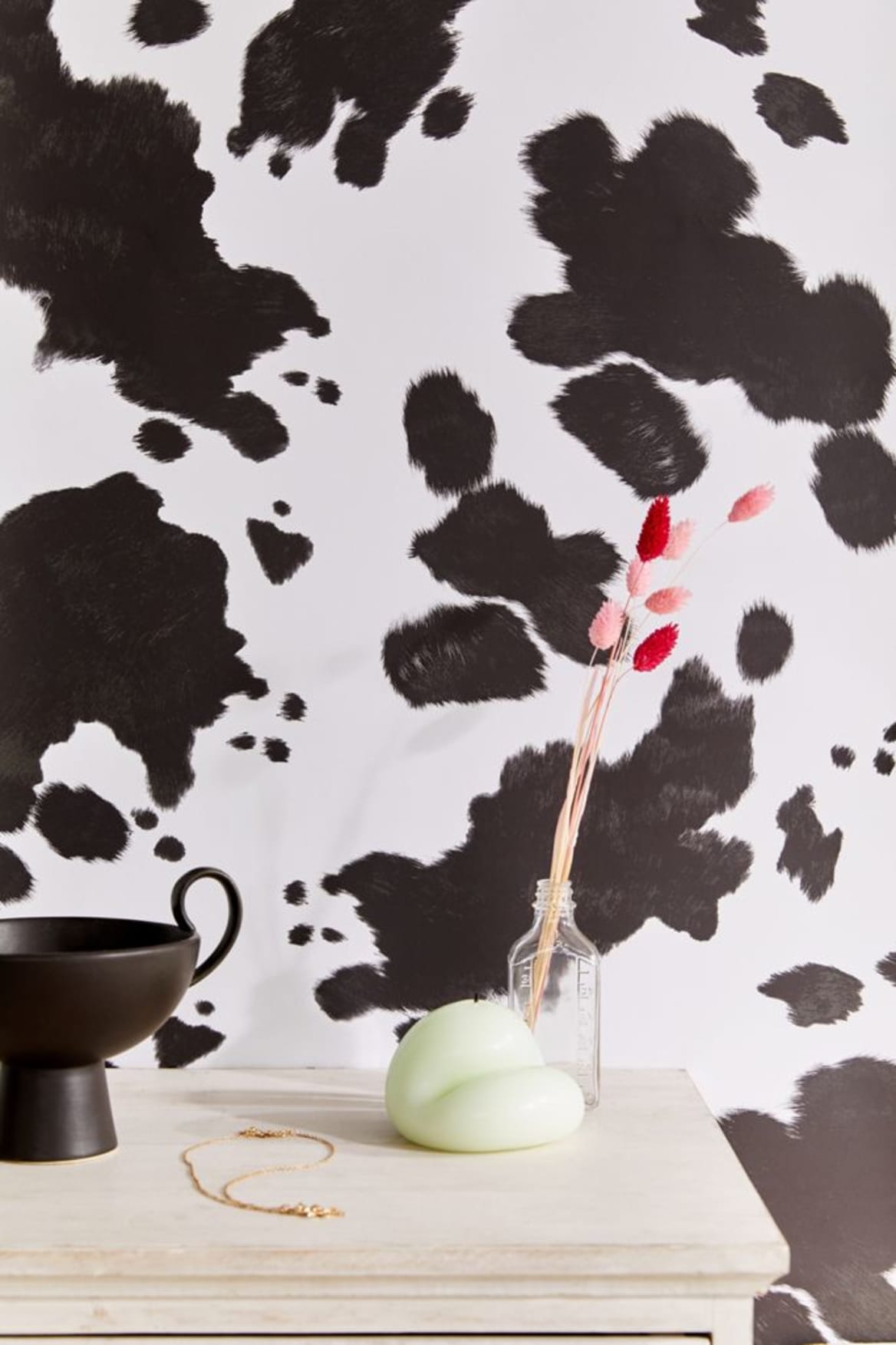 Removable Cow Print Wallpaper