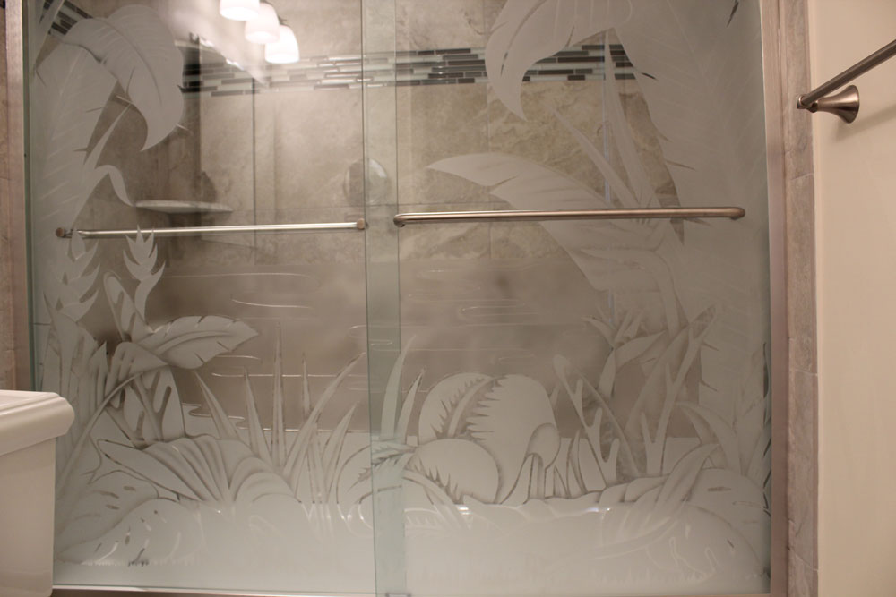 Etched Glass Showers